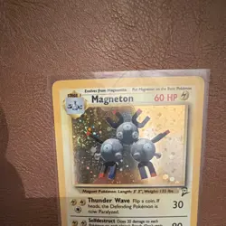 Pokemon Magneton Base Set 2 Holo Rare 9/130 60 HP Wizards English 2000 - Image 4