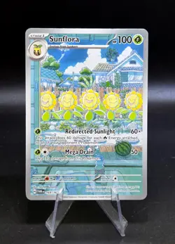 Pokemon Sunflora 169/167 Illustration Rare Twilight Masquerade Holofoil - Image 1