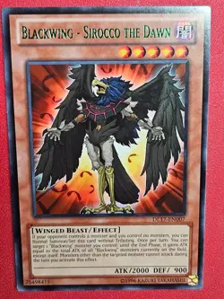 1x Yu-Gi-Oh! Blackwing - Sirocco The Dawn - DL17-EN007 - Green Rare - NM - Image 1