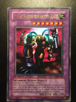 The Last Warrior From Another Plant-1st Edition LON-077-Foil Yu-Gi-Oh!-1996-HP - Image 1