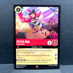 2024 DISNEY LORCANA INTO THE INKLANDS PETER PAN 120/204 RARE - Image 1