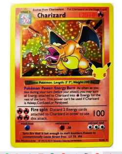 1996 1st Edition Set Charizard Venusaur Blastoise 25th Anniversary Cards - Image 5