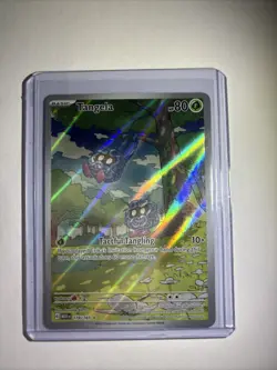 Pokemon TCG Tangela Scarlet & Violet Holo Illustration Rare Card 178/165 - Image 1