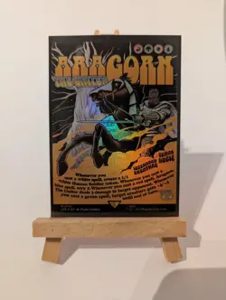 Aragorn LOTR MTG Borderless Poster Card - Image 1
