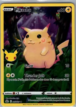 Pikachu 005/025 Celebrations - Pokemon Card - NM - Image 1