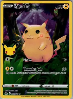 Pikachu 005/025 Celebrations - Pokemon Card - NM - Image 1
