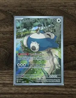 Pokemon TCG 151 Snorlax 051 Black Star Promo Card NM - Image 1