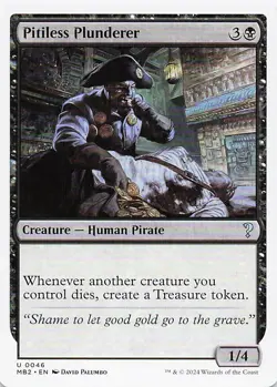 Pitiless Plunderer (White Border) U Mystery Booster 2 46 NM - Image 1