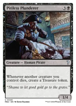 NM MTG WHITE BORDER PITILESS PLUNDERER MYSTERY BOOSTER 2 - Image 1