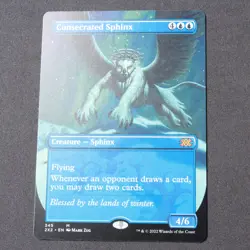 Consecrated Sphinx (Borderless) 345 MTG Double Masters 2022 Mythic NM - Image 1