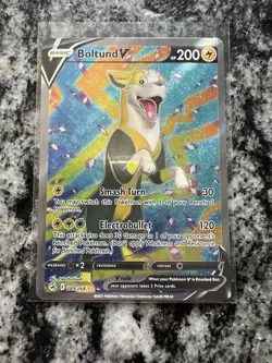 Pokemon TCG Boltund v Fusion Strike Holo Card 249/264 Full Art Ultra Rare - Image 1
