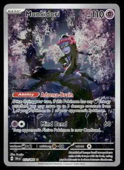 Pokemon Cards Munkidori 072/064 Shrouded Fable Illustration Rare NM - Image 1