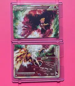 HO-OH LEGEND 111/123 & 112/123 LEGEND HEARTGOLD & SOULSILVER Top & Bottom - Image 1