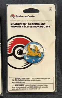 Dragonite Soaring Sky Spinning Pin Scenes Pokemon Center Pin From 2022 Brand NEW - Image 1