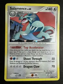Pokemon Salamence 8/99 Holo Rare Arceus Card LP - Image 1