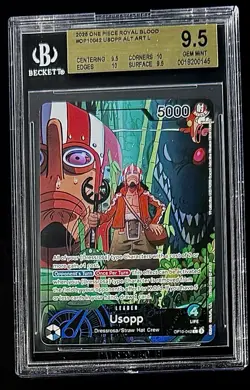 BGS 9.5 One Piece OP10-042 L* Usopp Alt Art - English - Royal Blood - Graded - Image 1