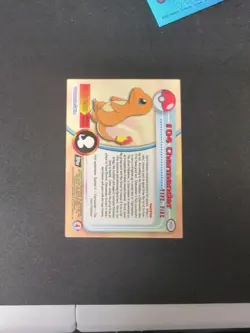 1999 Topps Pokemon Charmander #4 Black Logo Holo Rare TCG Card Holographic Lp - Image 2