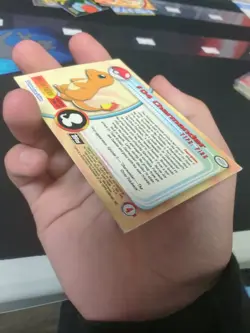 1999 Topps Pokemon Charmander #4 Black Logo Holo Rare TCG Card Holographic Lp - Image 3