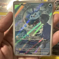 Mantyke 189/182 SV04: Paradox Rift Pokemon TCG Illustration Rare Card - Image 1