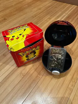 1999 Burger King Pikachu 23k Gold Plated Card w/ Box - Image 1