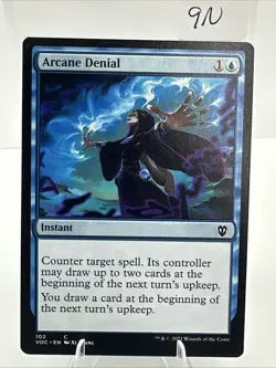 MTG Arcane Denial Magic: The Gathering Commander: Innistrad: Crimson Vow #102 - Image 4