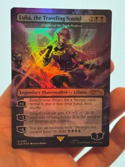 1X FOIL Luka, the Traveling Sound BORDERLESS MINT MTG Magic Hatsune Miku SLD - Image 1