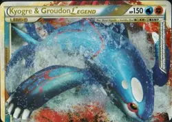 Kyogre & Groudon LEGEND (Top) - 87/90 - Rare Holo Legend DMG, English Pokemon Un - Image 1