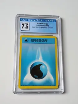 Pokemon 1999 Base Set Water Energy Shadowless 102/102 CGC 7.5 - Image 1