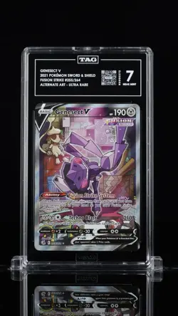 GENESECT V 2021 POKEMON SWORD & SHIELD #255/264 TAG NM 7 - Image 1