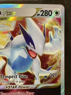 Pokemon Lugia VSTAR 139/195 Silver Tempest Ultra Rare Holo NM - Image 3