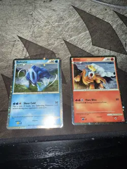 Pokemon TCG Suicune HGSS21 Cosmo Holo Promo & Entei HGSS20 Black Star Promo - Image 2