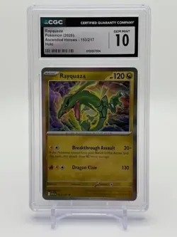 Pokemon Rayquaza #153/217 Ascended Heroes (2026) CGC GEM MINT 10! POP 1! - Image 1