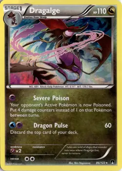Dragalge 86/122 XY - BREAKpoint Pokemon Card TCG - Image 1