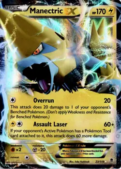 Manectric EX 23/119 XY - Phantom Forces Pokemon Card TCG - Image 1