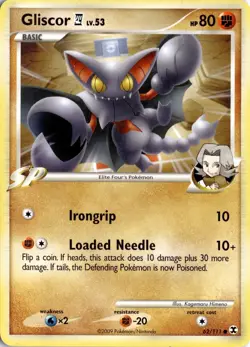Gliscor E4 62/111 Rising Rivals Pokemon Card TCG - Image 1