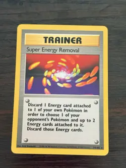 Super Energy Removal 79/102 Base Set Rare Regular Pokemon TCG Card English - Image 1
