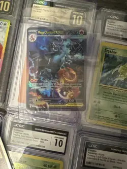 Pokemon Card Mega Charizard X ex 125/094 Me02: Phantasmal Flames Holo - Image 1