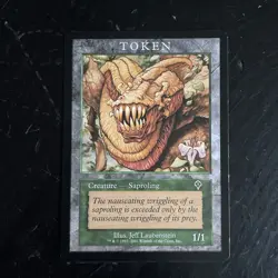 Magic the Gathering Saproling Token Invasion (INV) Magic Player Rewards Regular - Image 1