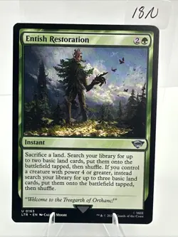 MTG Entish Restoration Lord of the Rings NM - Image 4