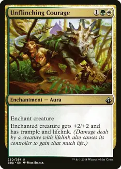 mtg magic Unflinching Courage inebranlable battlebond ENGLISH - Image 1