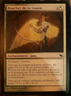 mtg magic Shield of the Oversoul shadowmoor FRENCH vf fr Bouclier de la Gouve - Image 1