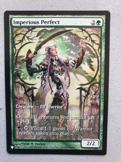 Mtg Carte Magic The List Imperious Perfect Full Art Championship NM - Image 1