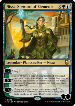 mtg magic Nissa, Steward of Elements FRENCH vf fr Nissa, intendante des elements - Image 1