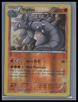 Rhydon - XY Base Set # 61/146 NM Reverse Holo - Pokemon TCG - Image 1