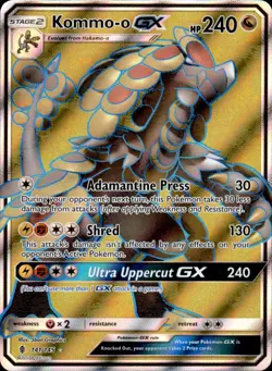 Kommo-o GX 141/145 Holo - Pokemon SM Guardians Rising NM - Image 1