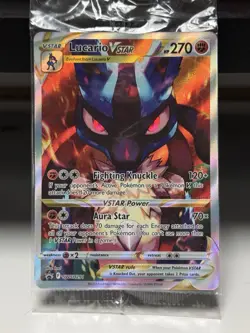 Pokemon SEALED Lucario VSTAR SWSH291 SWSH: Sword & Shield Promo Cards Holo - Image 1