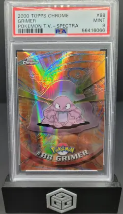 2000 Pokemon Topps Chrome Grimer Spectra #88 PSA 9 - Image 1
