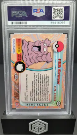 2000 Pokemon Topps Chrome Grimer Spectra #88 PSA 9 - Image 2