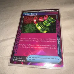 The Pokemon Company Unfair Stamp 165/167 ACE SPEC Holo English - Image 1