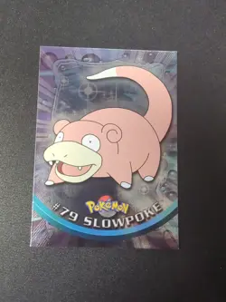 LP Slowpoke #79 HOLO FOIL TOPPS Series 2 Blue Logo Pokemon TCG - Image 1
